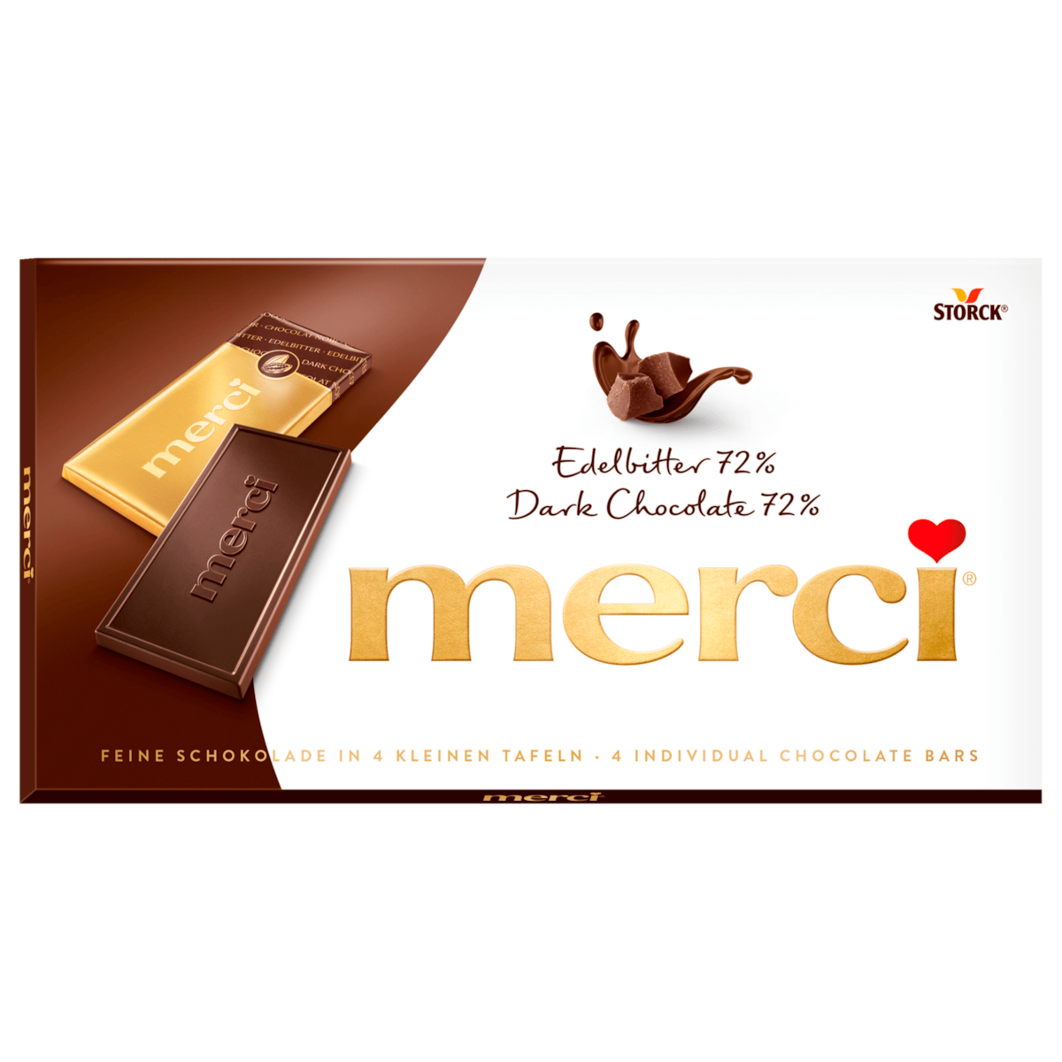 Merci Chocolade-Repen Puur 72% 100g
