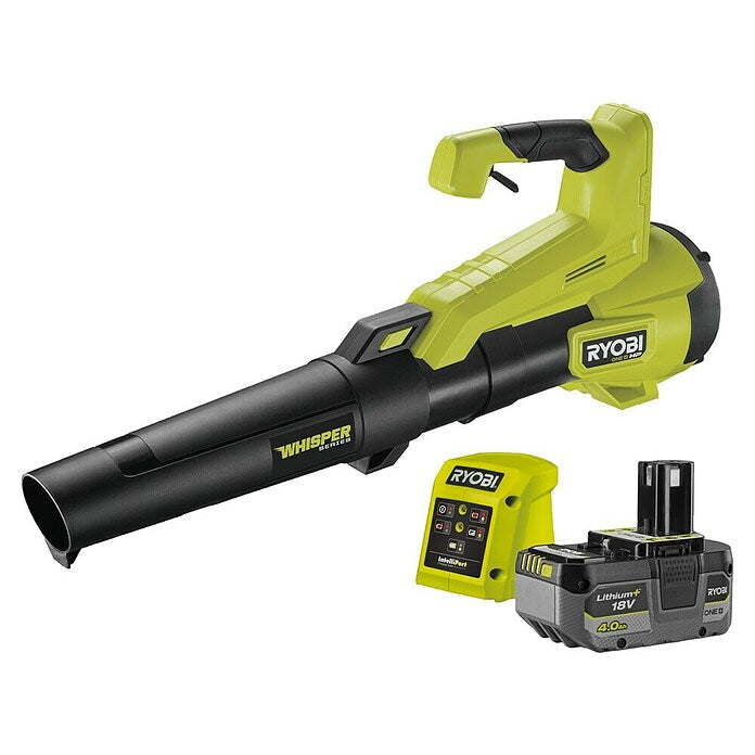 Ryobi ONE+HP Accubladblazer Kit RY18BLXC-140 WHISPER (18 V, 1 accu, 4 Ah, Blaassnelheid: 177 km/u)