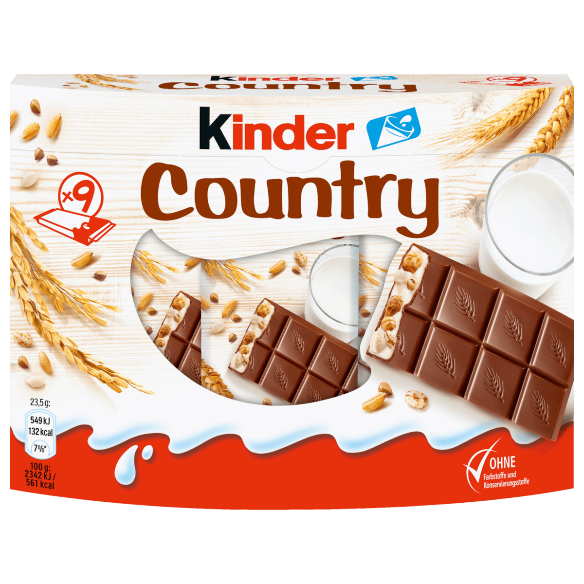 kinder Country Chocoladereep 9 Reep
