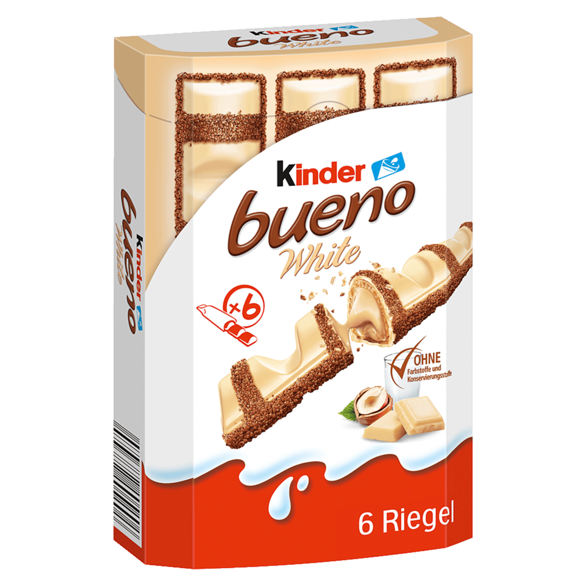 kinder Bueno White Chocoladereep 6 Reep 117g
