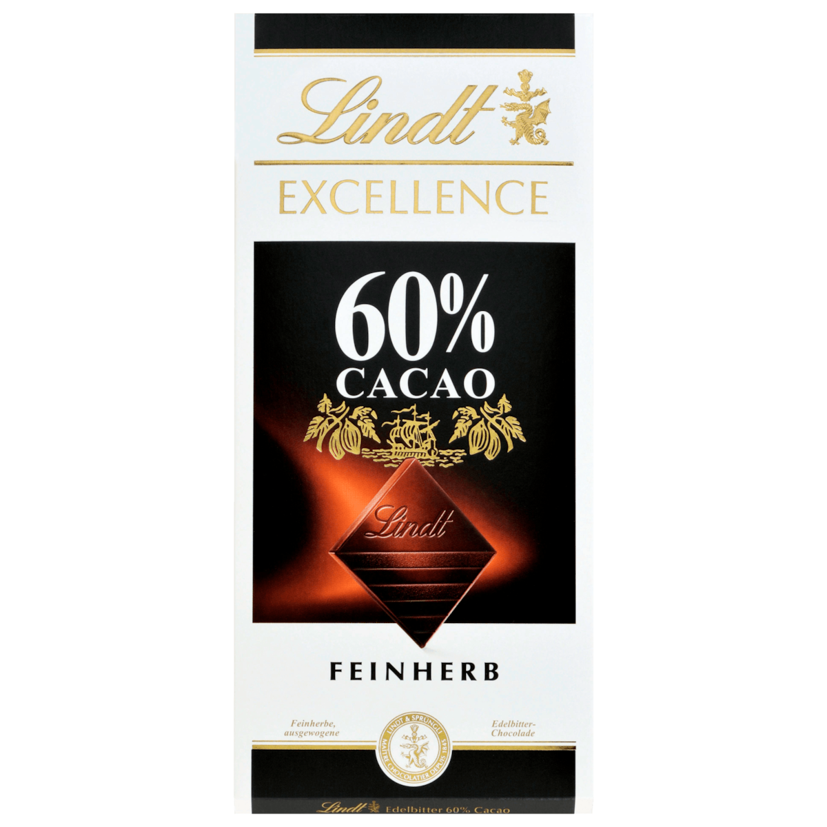 Lindt Excellence Chocolade Halfbitter 60% Cacao 100g