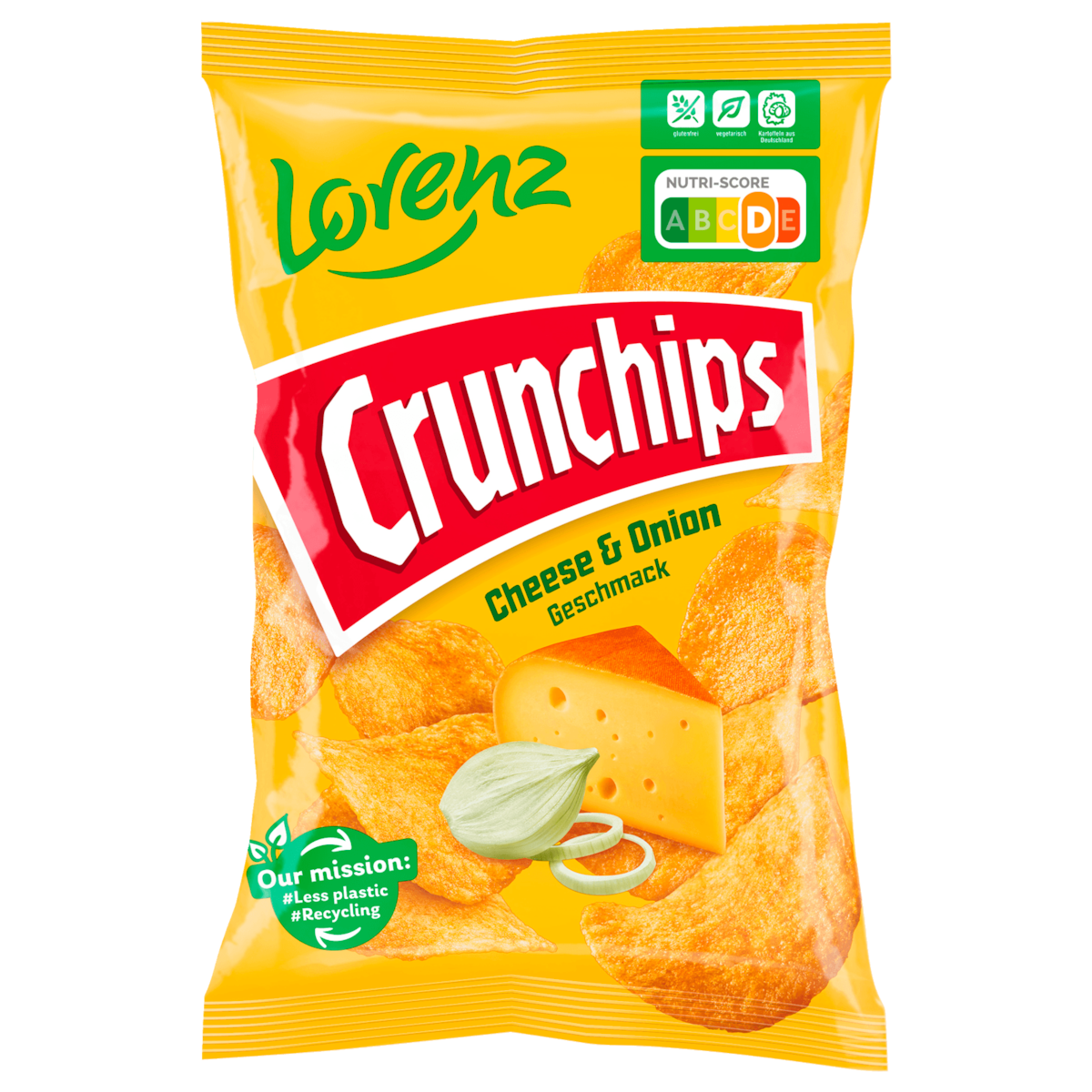 Lorenz Crunchips Cheese & Onion 150g
