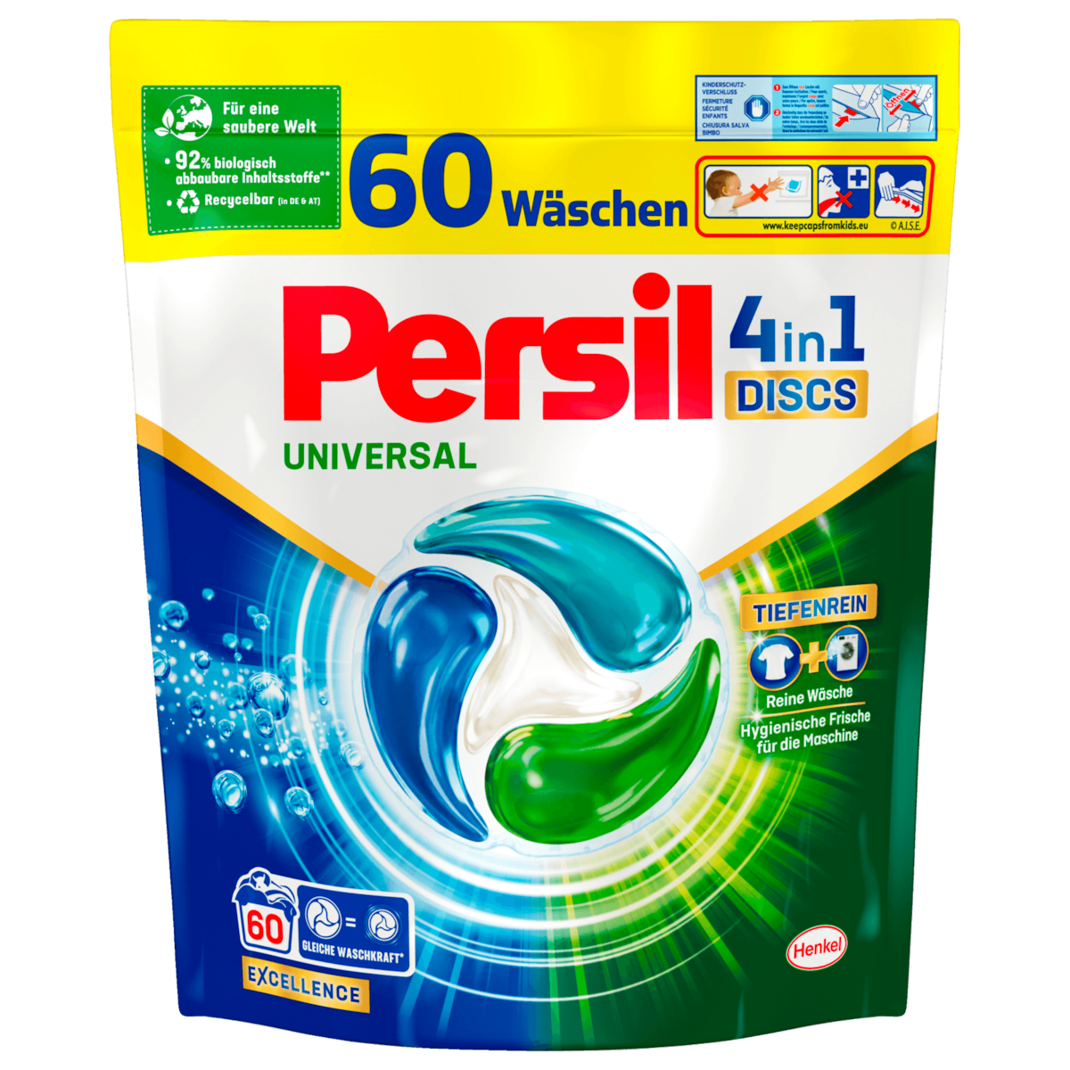Persil Volwasmiddel Universal 4in1-Discs 1,02kg 60WL