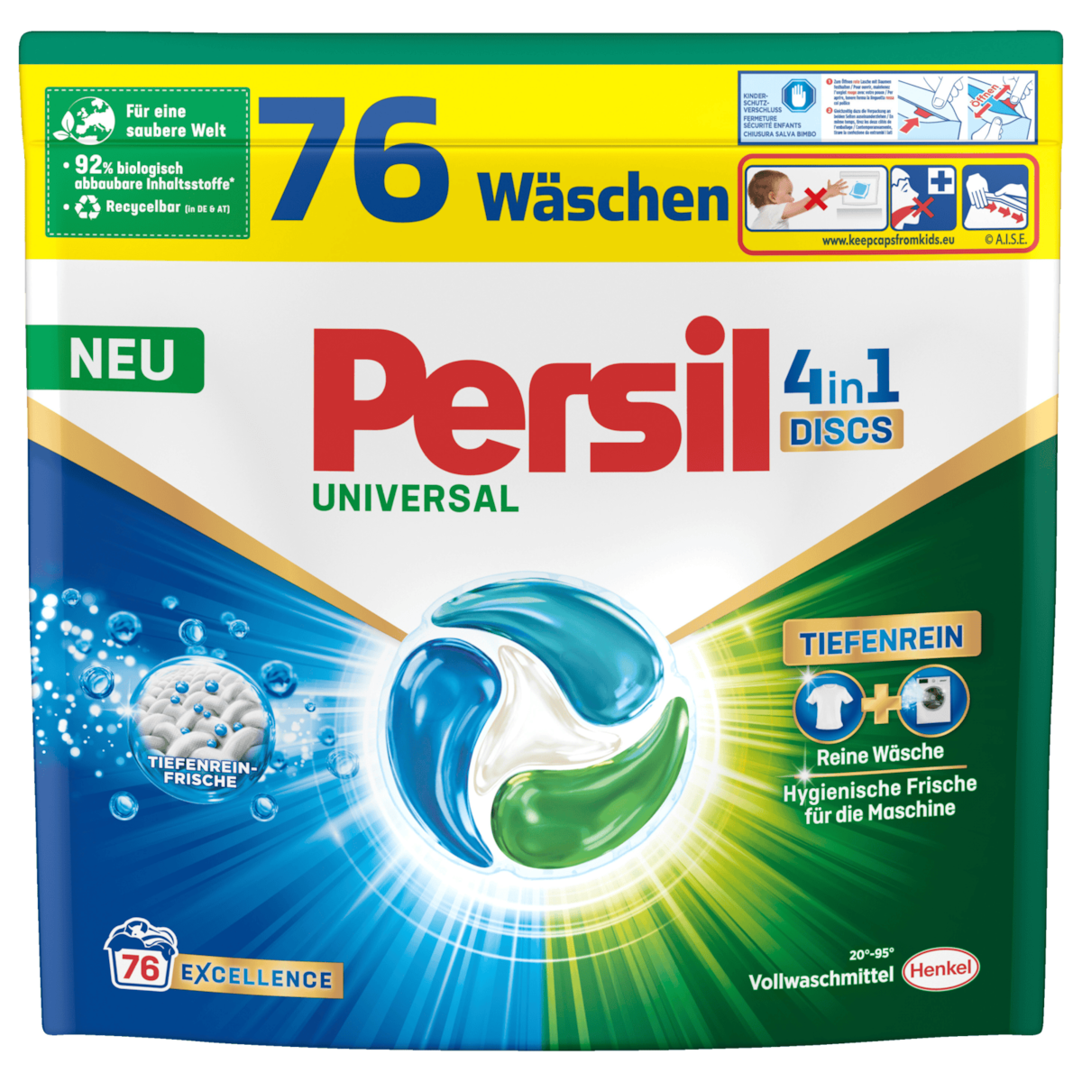 Persil Volwasmiddel Universal 4in1-Discs 1,29kg 76WL