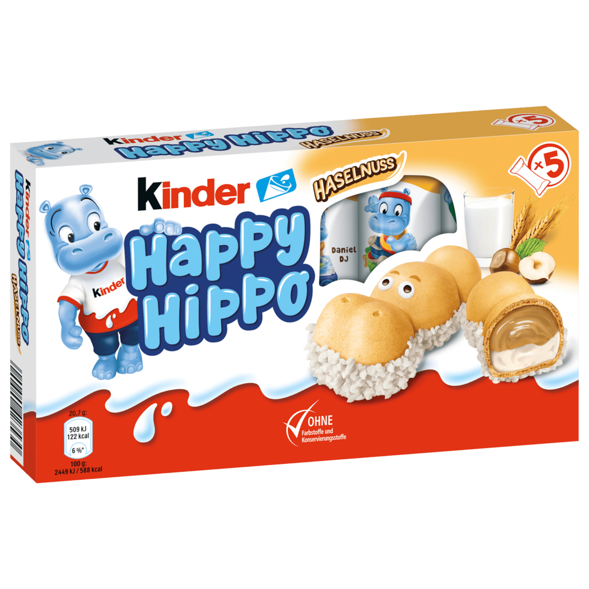 kinder Happy Hippo Hazelnoot 5x20,7g