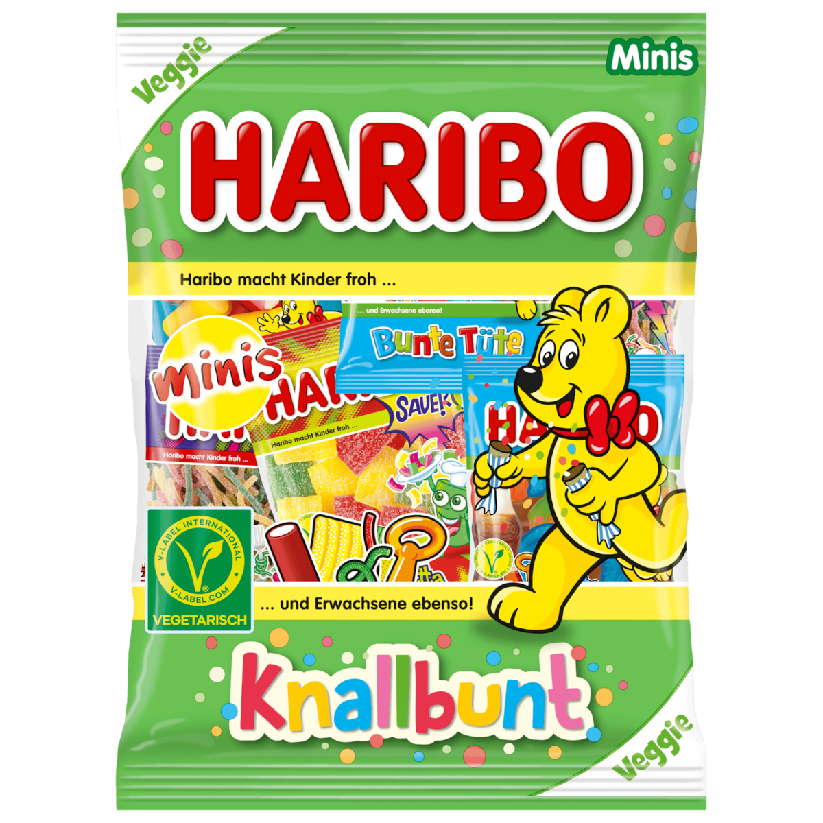 Haribo Fruchtgummi Minis Knallbunt 230g