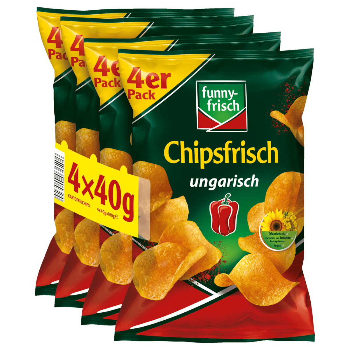 Funny-frisch Chipsfrisch ungarisch 4x40g