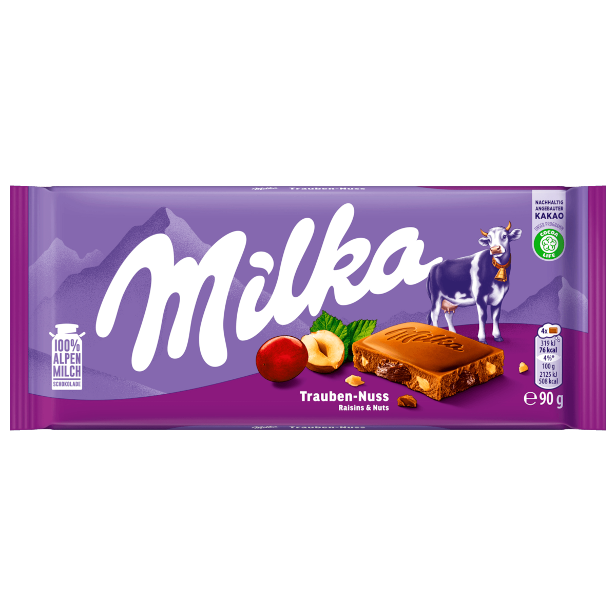 Milka Druiven-Noot 90g