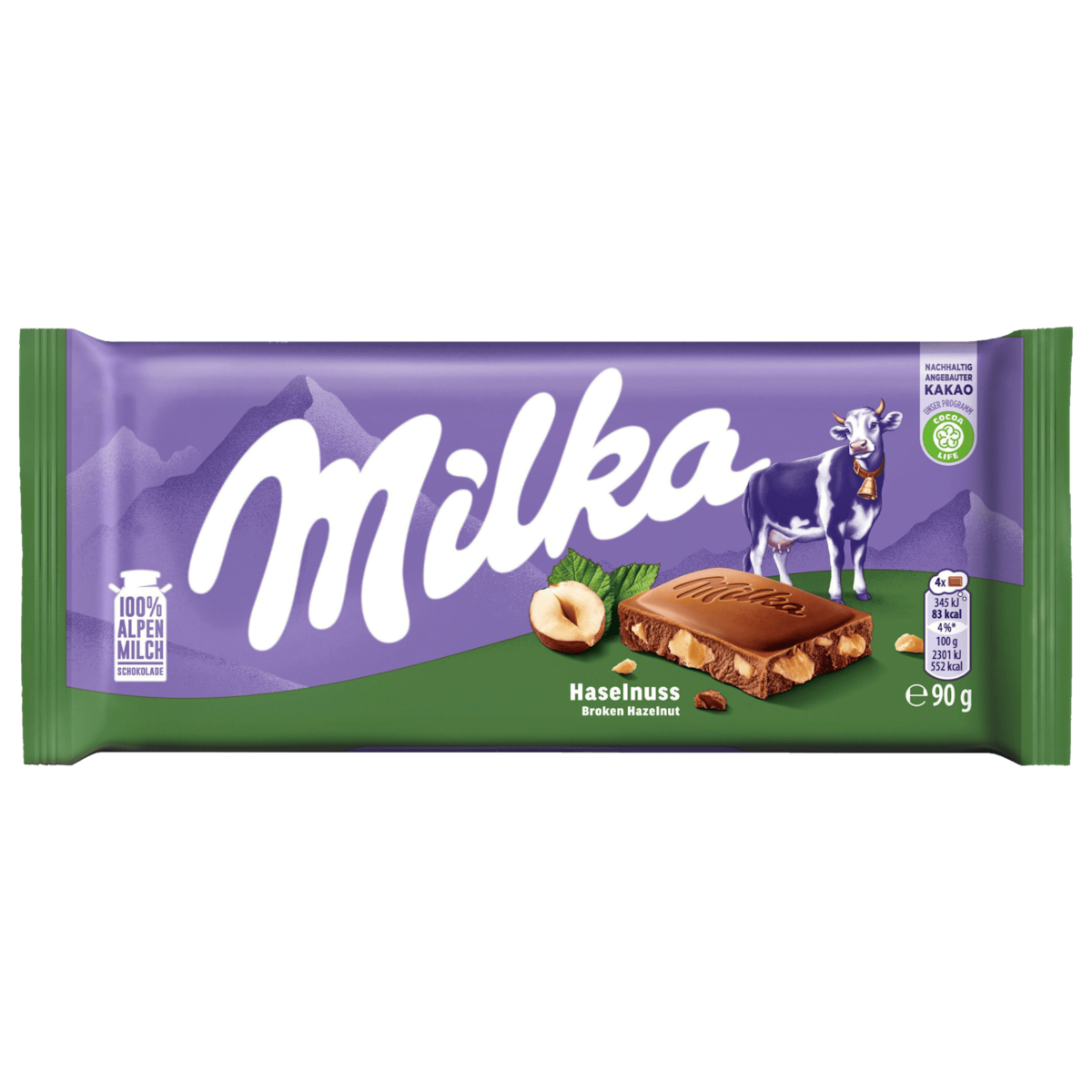 Milka Chocolade Hazelnoot 90g
