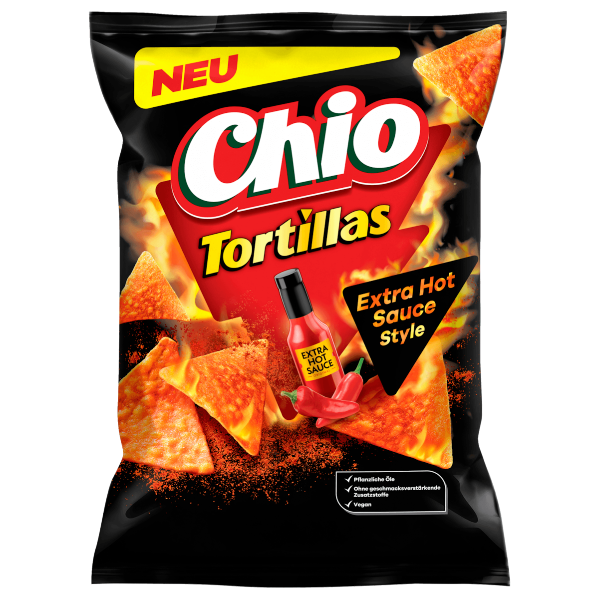 Chio Tortillas Extra Hot Sauce Style 110g