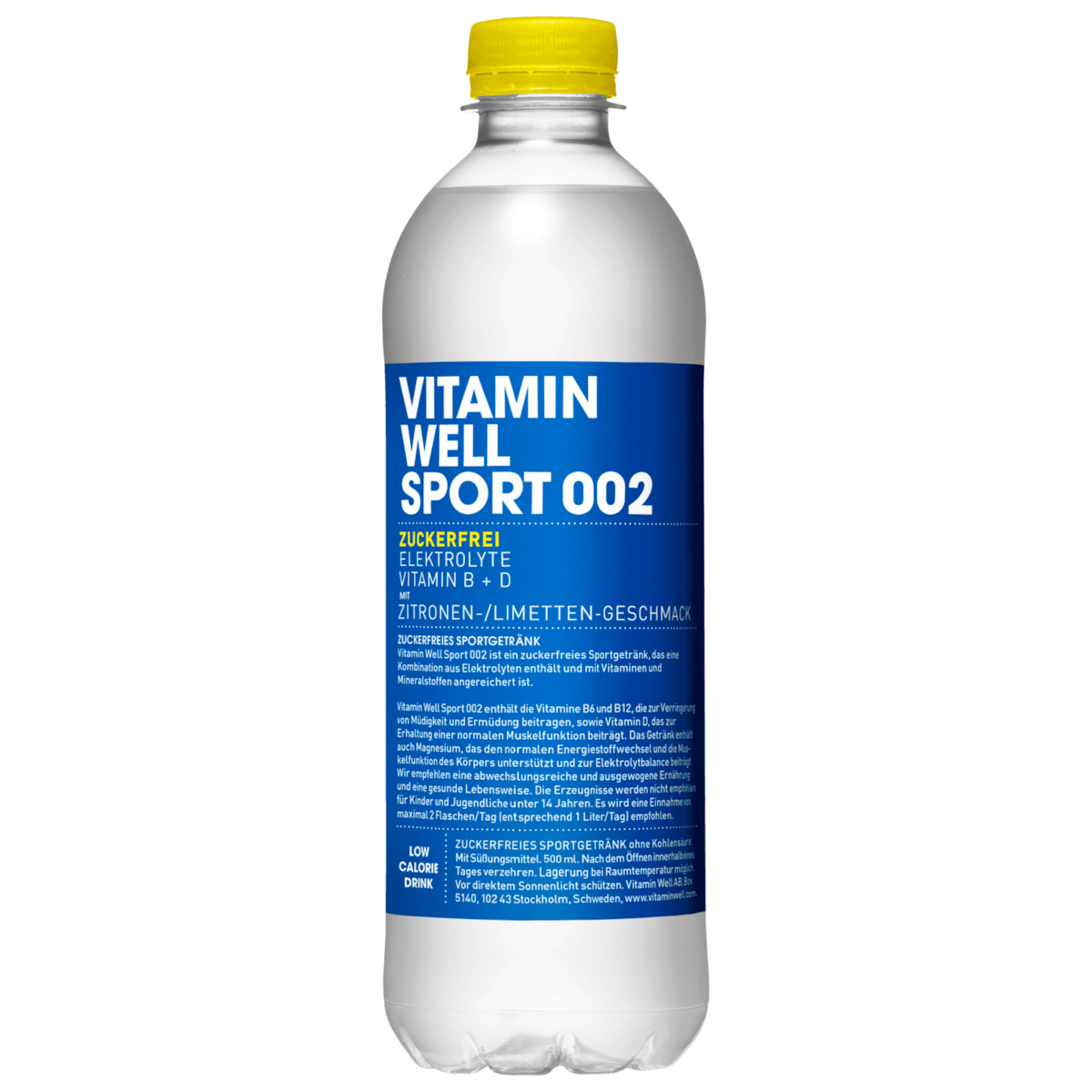 Vitamin Well Sport 002 suikervrij 0,5l