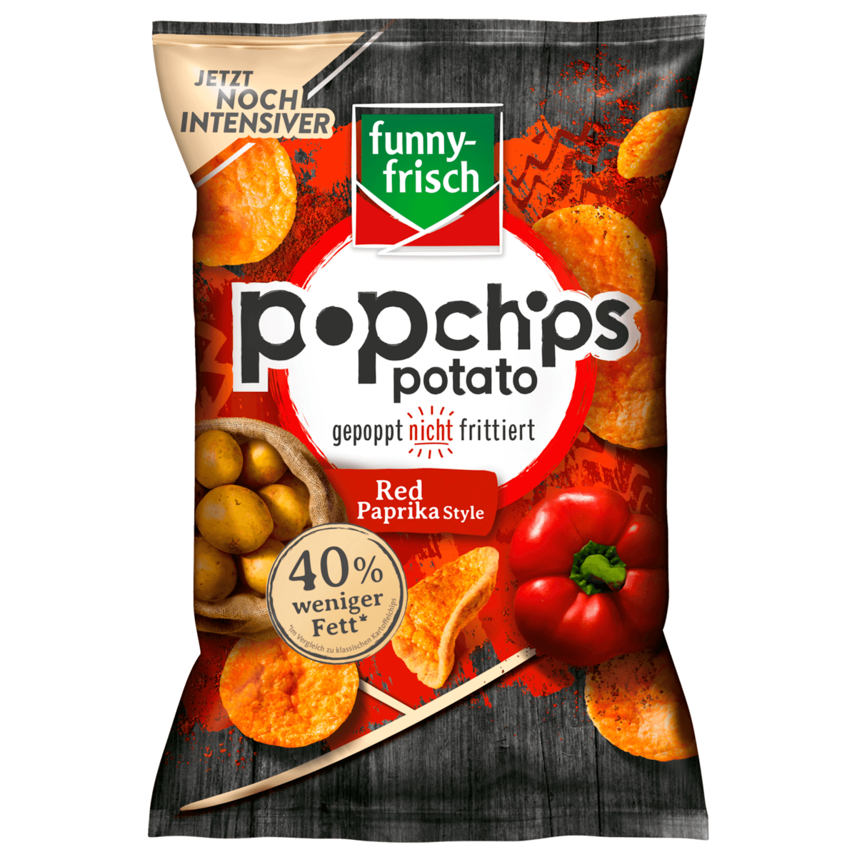 Funny-frisch Popchips Potato Red Paprika Style 80g