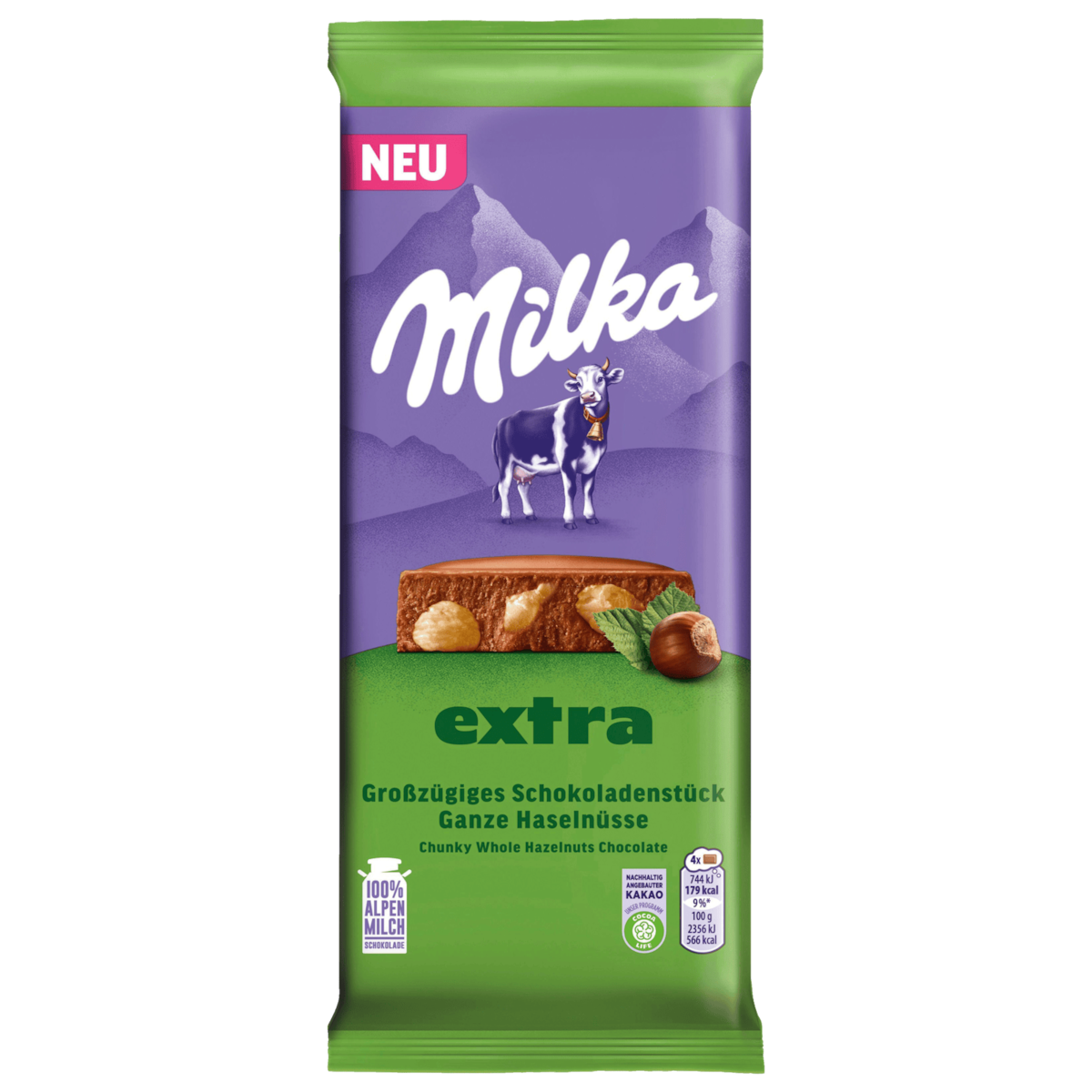 Milka Chocolade Hele Hazelnoten 190g