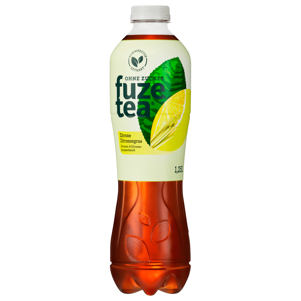 Fuze Tea Citroen Citroengras zonder suiker 1,25l