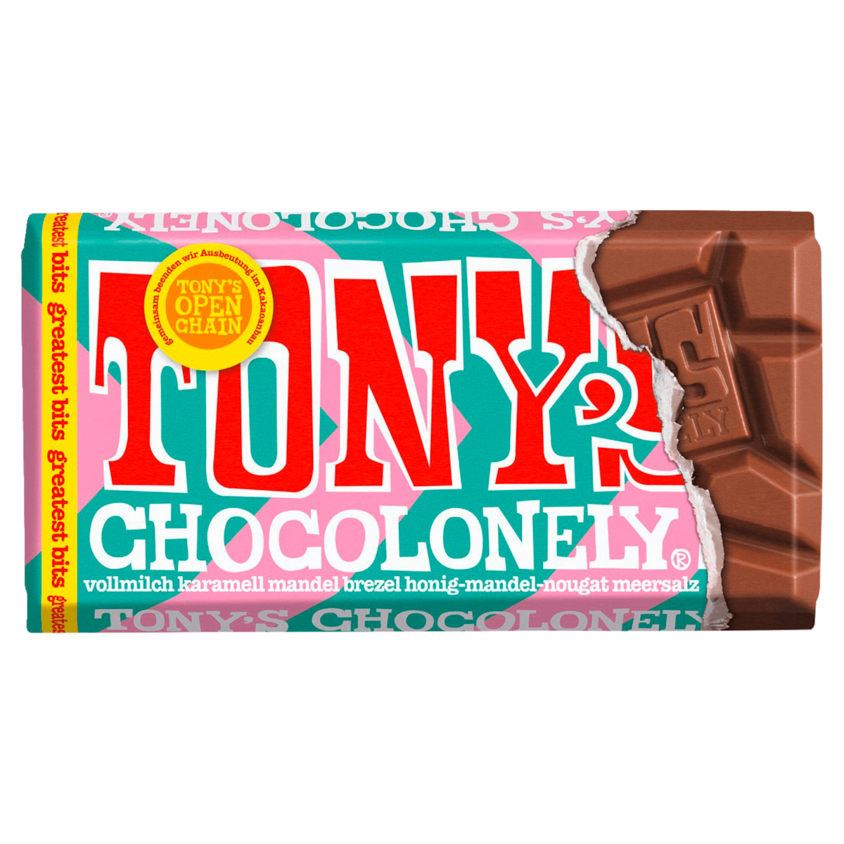 Tony's Chocolonely Volle melk-Chocolade Greatest Bits 90g
