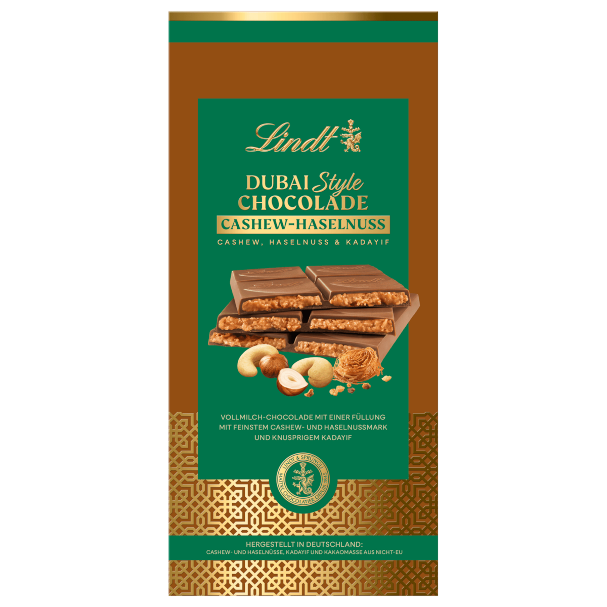 Lindt Dubai Style Chocolade Cashew-Hazelnoot 150g