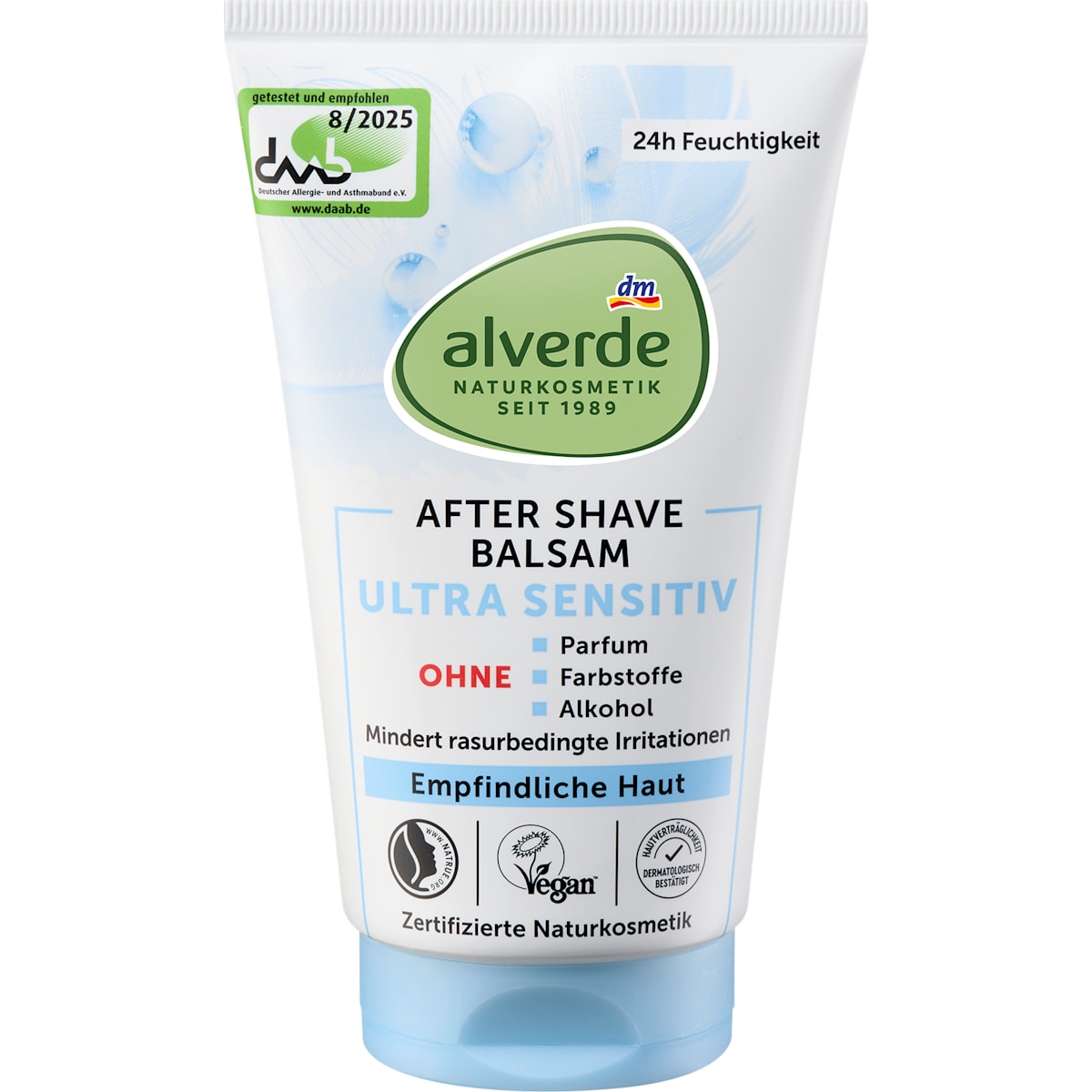 alverde Natuurcosmetica Aftershave Balsem Ultra Sensitief, 125 ml