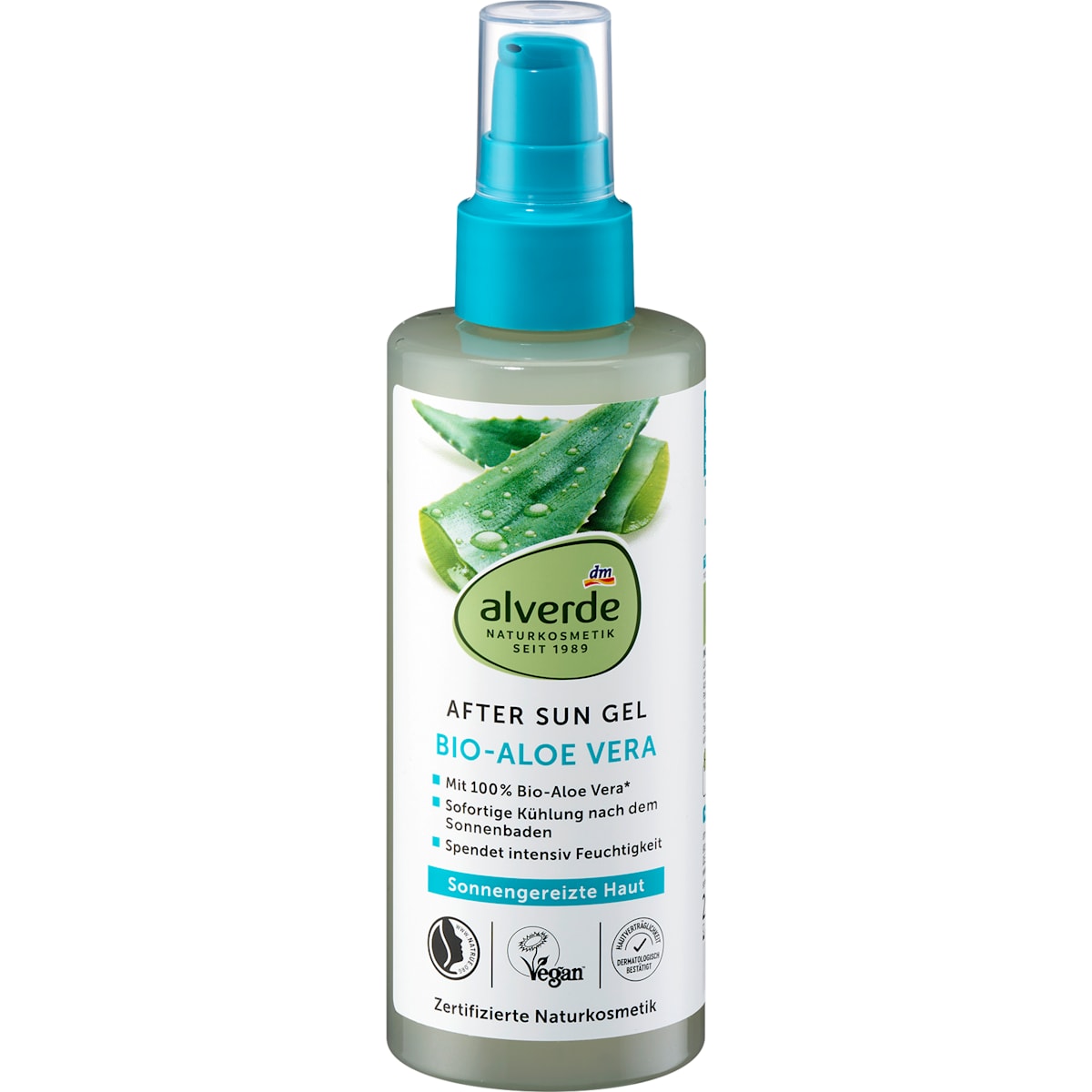 alverde Natuurcosmetica After Sun Gel met Aloe Vera, 200 ml