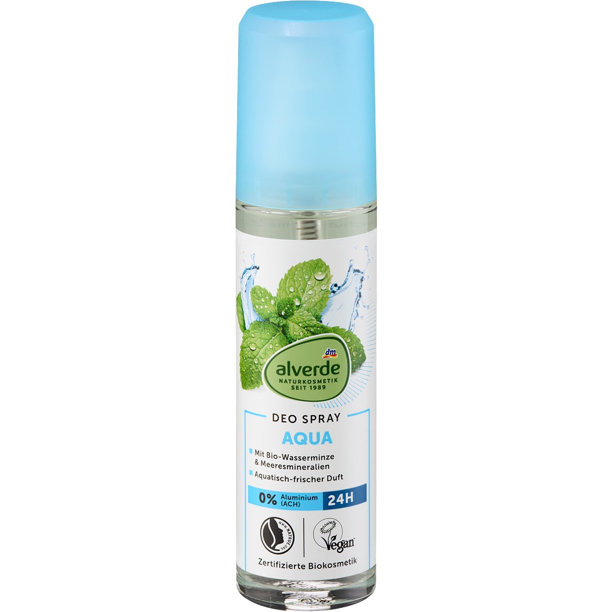 alverde Natuurcosmetica Deo Verstuiver Aqua, 75 ml