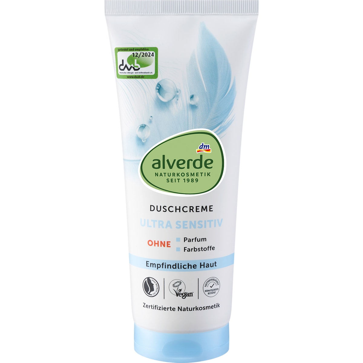 alverde Natuurcosmetica Douchecrème Ultra Sensitief, 200 ml