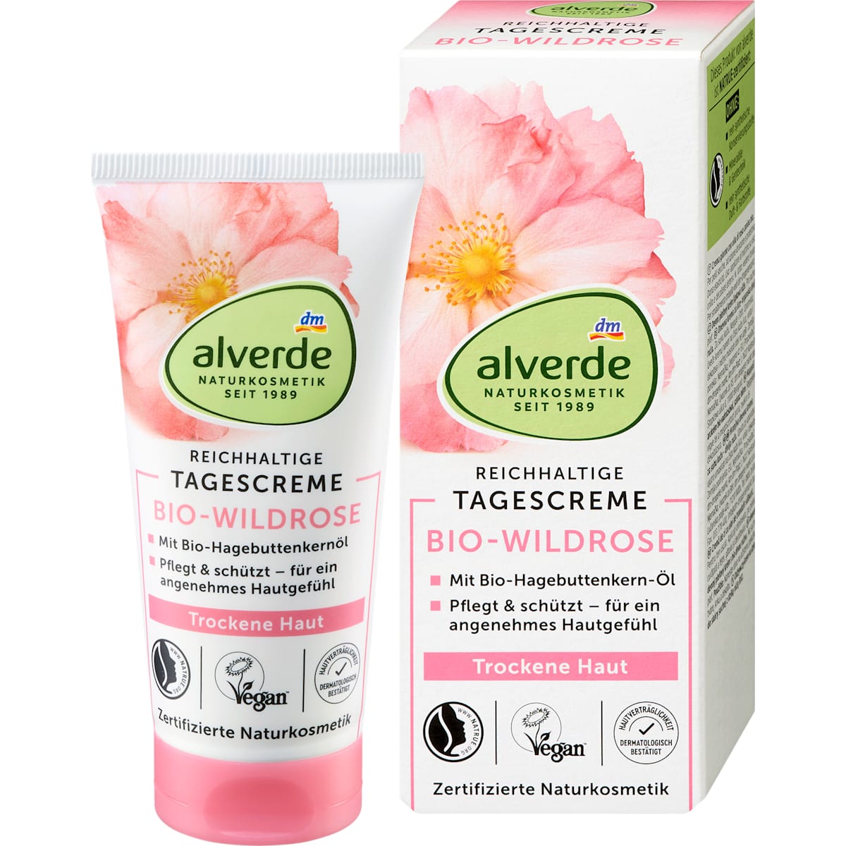 alverde Natuurcosmetica Gezichtscrème Wildrose, 50 ml