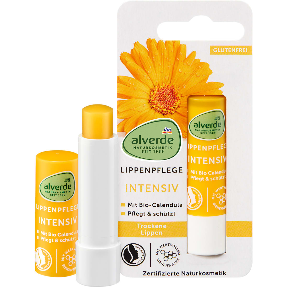 alverde Natuurcosmetica Lippenbalsam Calendula, 4,8 g