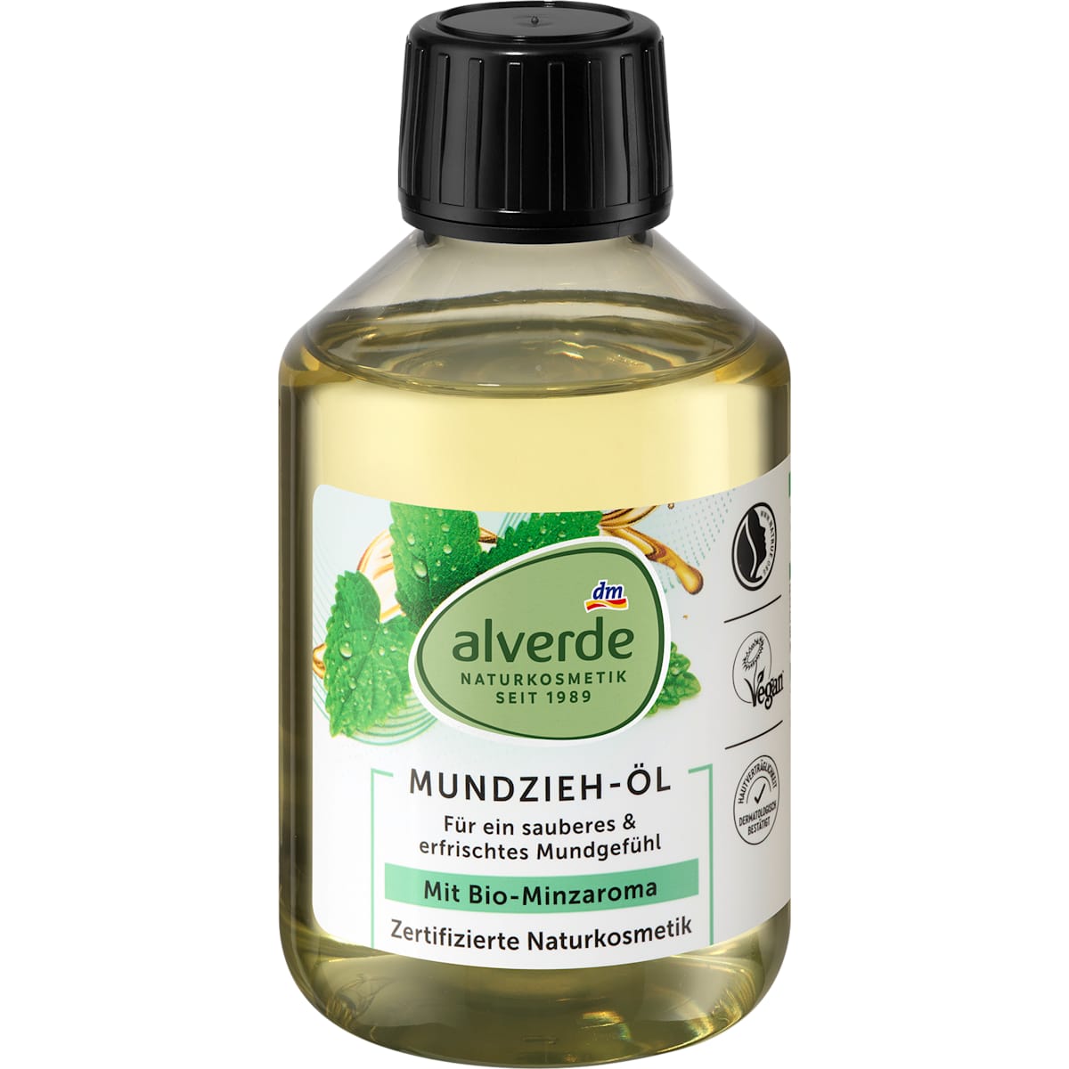 alverde Natuurcosmetica Mundziehöl Bio-Munt, 200 ml