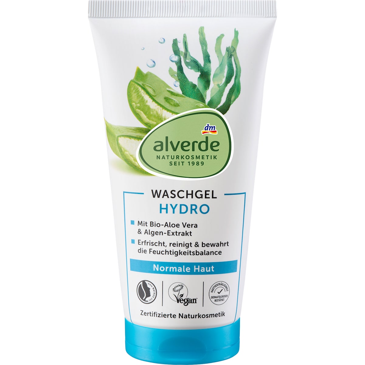 alverde Natuurcosmetica Wasgel Hydro, 150 ml
