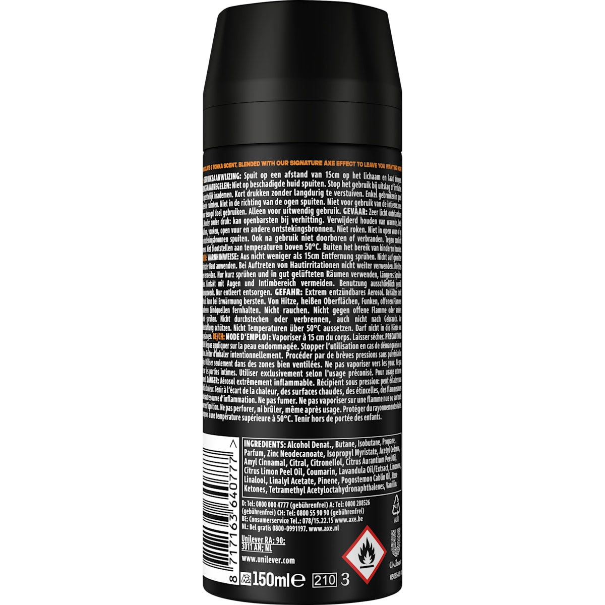 AXE Deospray Dark Temptation, 150 ml