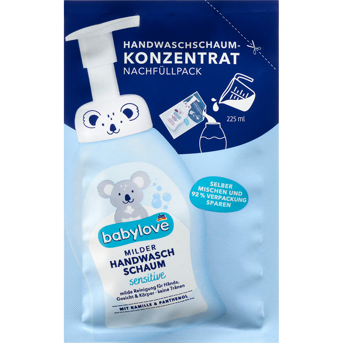 babylove Handwasschuim Concentraat Navulverpakking, 25 ml