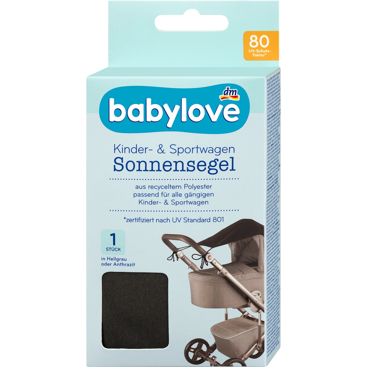 dm sonnensegel uv schutz babylove voor Kinder- en Sportwagen anthrazit, 1 St kd-10 Farbe:1500w Schwarz Bau-tech 50W Monokristallines Solarmodul