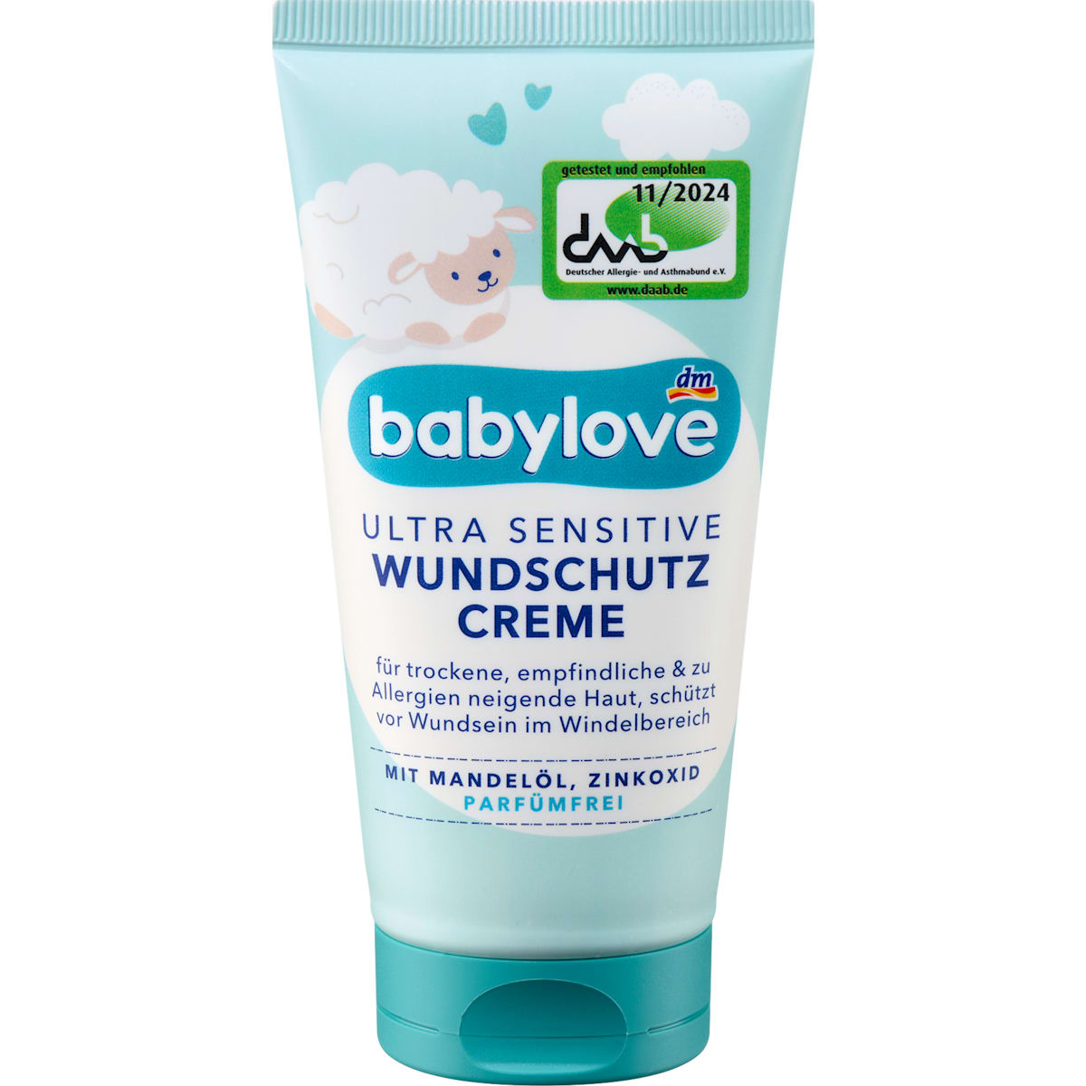 babylove Wondbeschermingscrème ultra sensitive, 75 ml