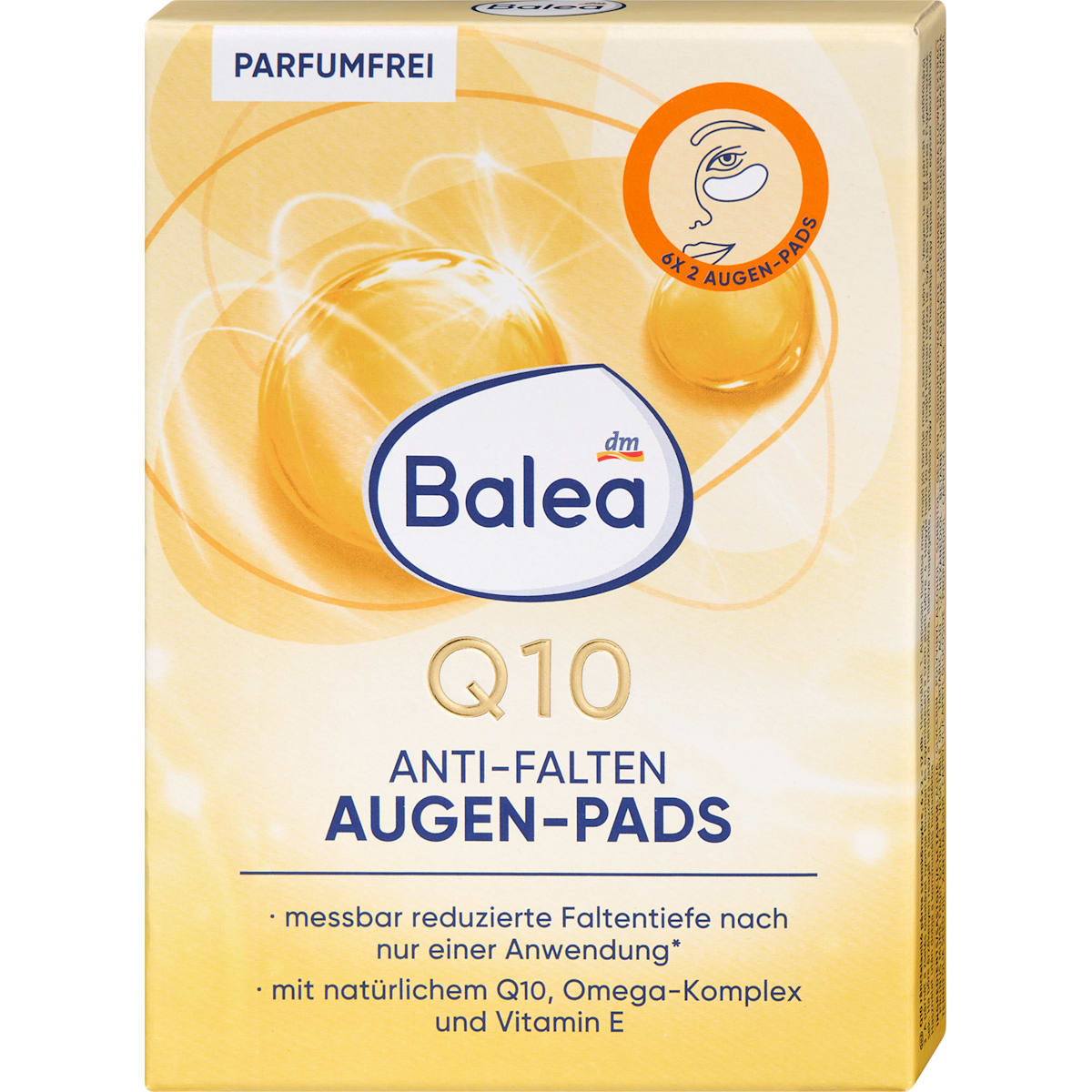 Balea Anti Falten Augenpads Q10 (6 Paar), 12 St