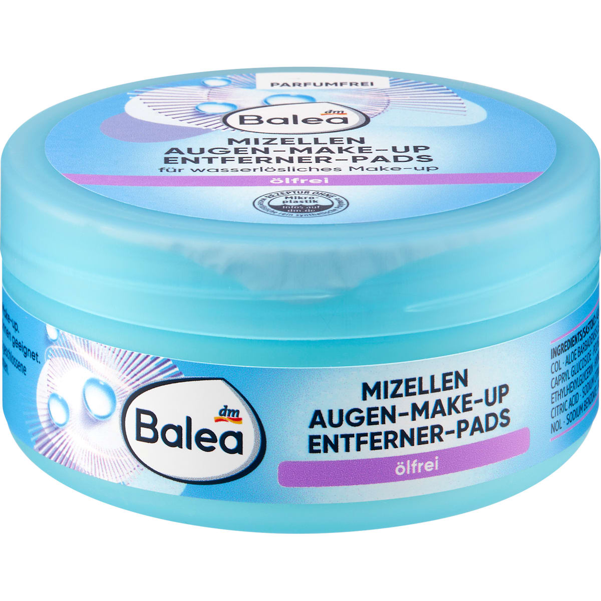 Balea Ogen Make-up Entfernerpads ölfrei, 50 St