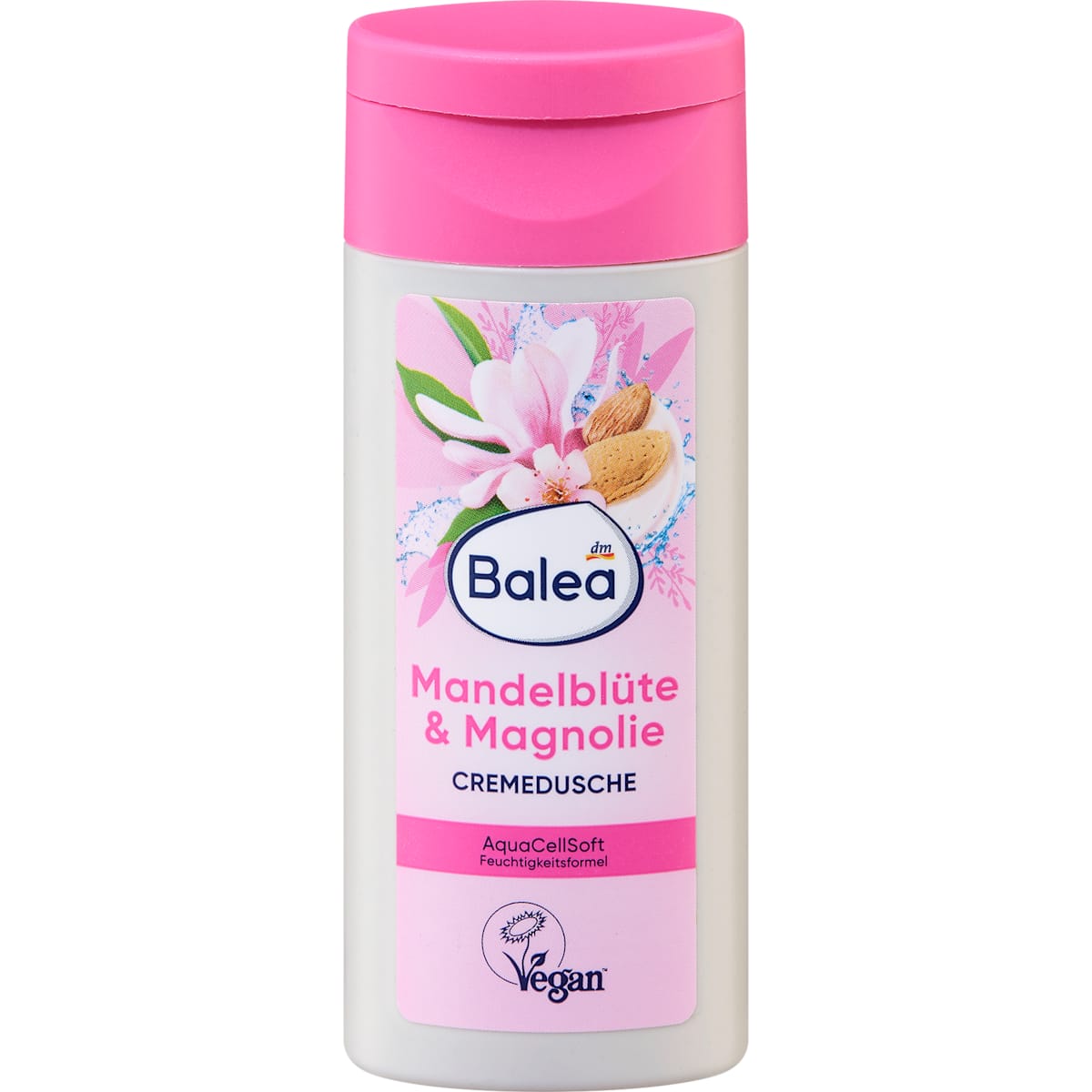 Balea Crèmedouche Amandelbloesem & Magnolie, Reisformaat, 50 ml