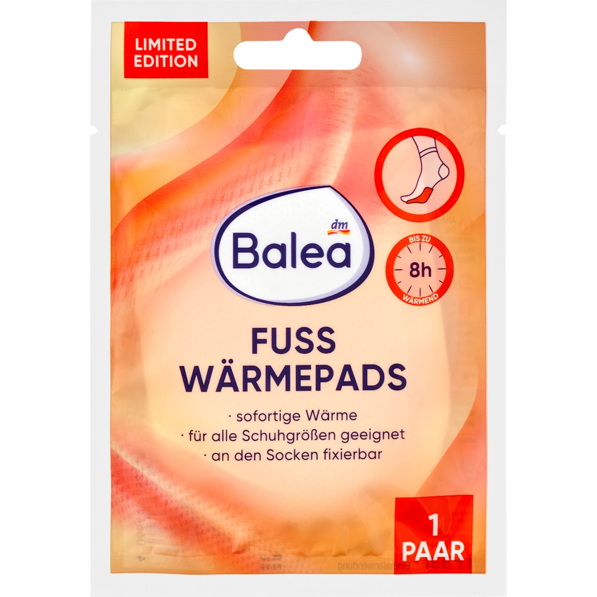 Balea Fußwärmer (1 Paar), Reisformaat, 2 St