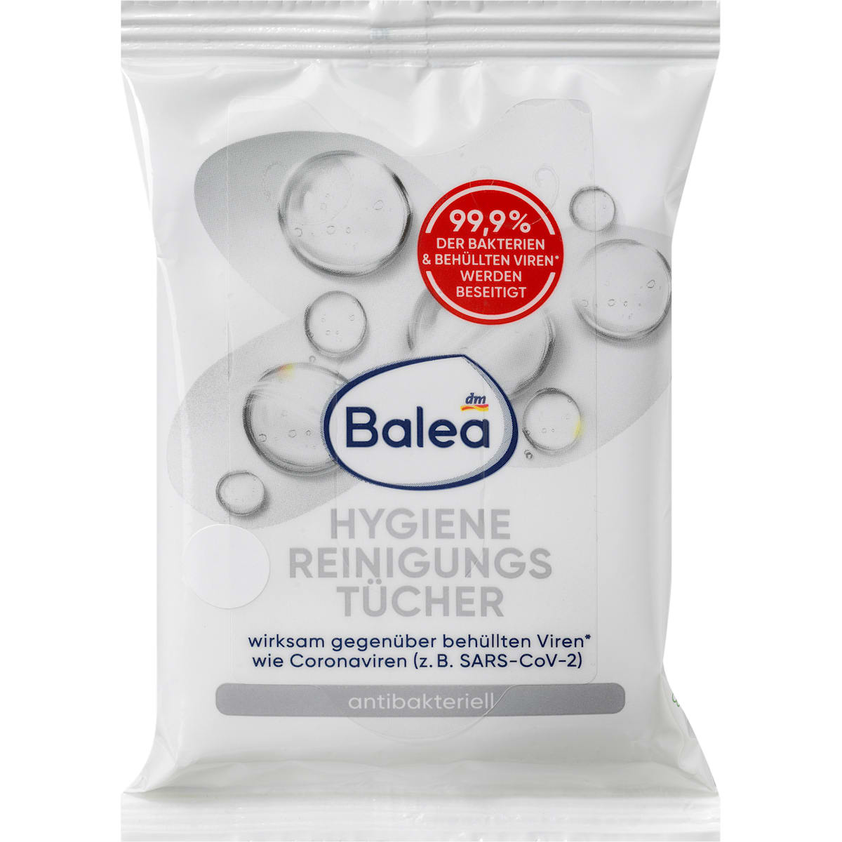 Balea Hygiene Reinigingsdoekjes, Reisformaat, 10 St