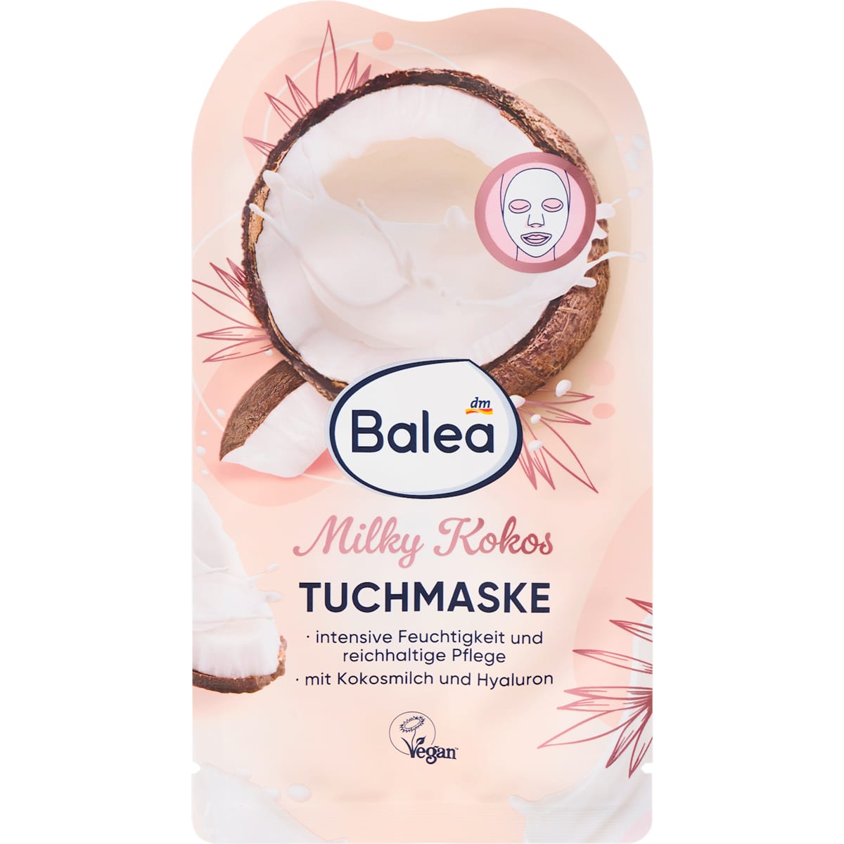 Balea Tuchmaske Milky Kokos, 1 St