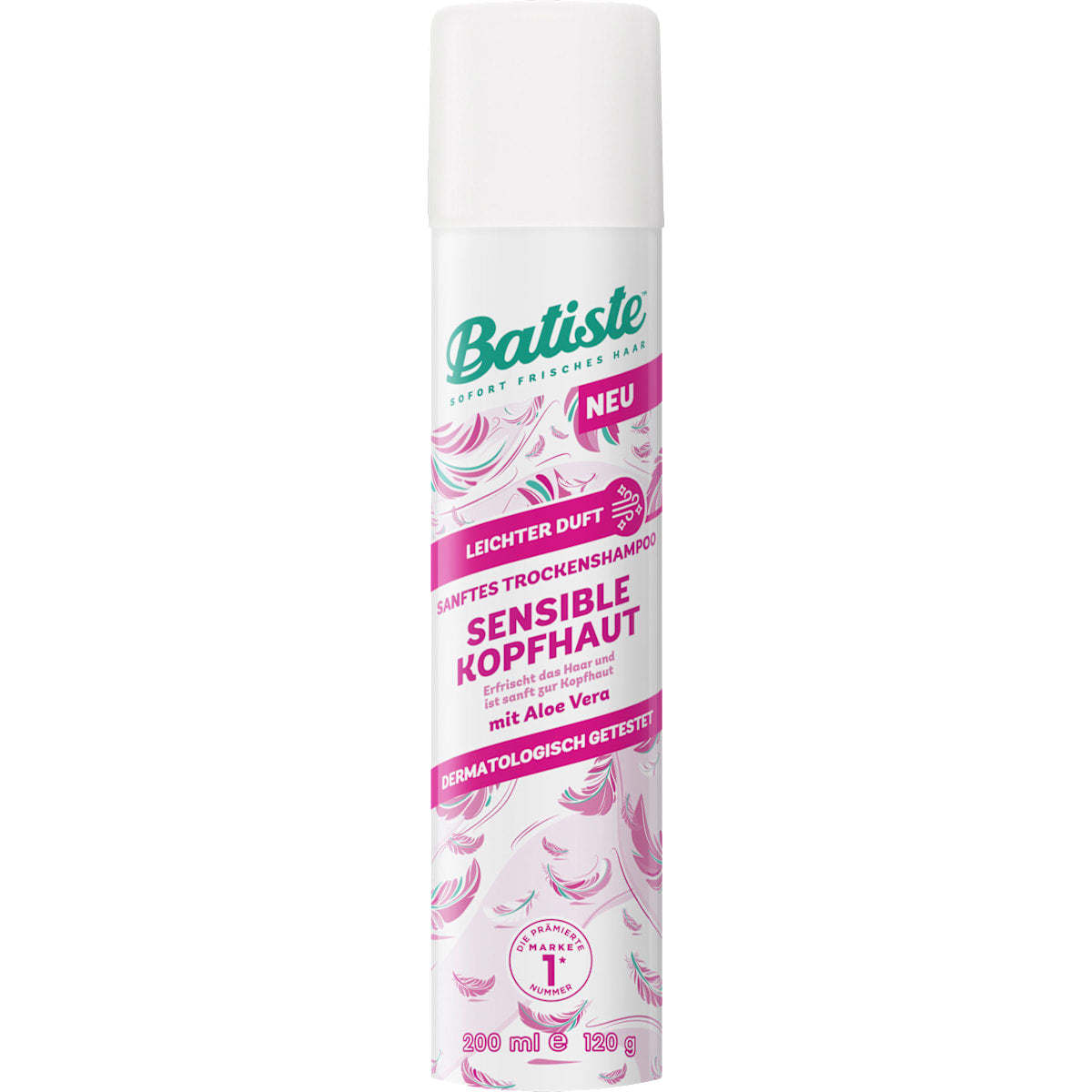 Batiste Droogshampoo Sensible Hoofdhuid, leichter Geur, 200 ml