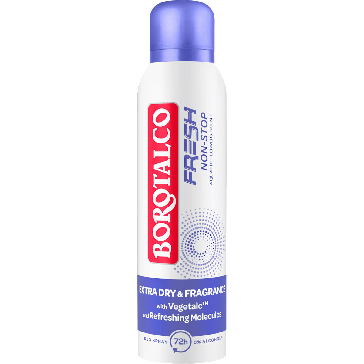 Borotalco Antitranspirant Deospray FRESH Non-Stop Aquatic Flowers Scent, 150 ml