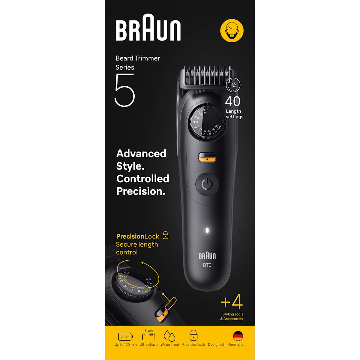 Braun Elektrische Baardtrimmer, Series 5 Beard Trimmer BT5520, 1 St
