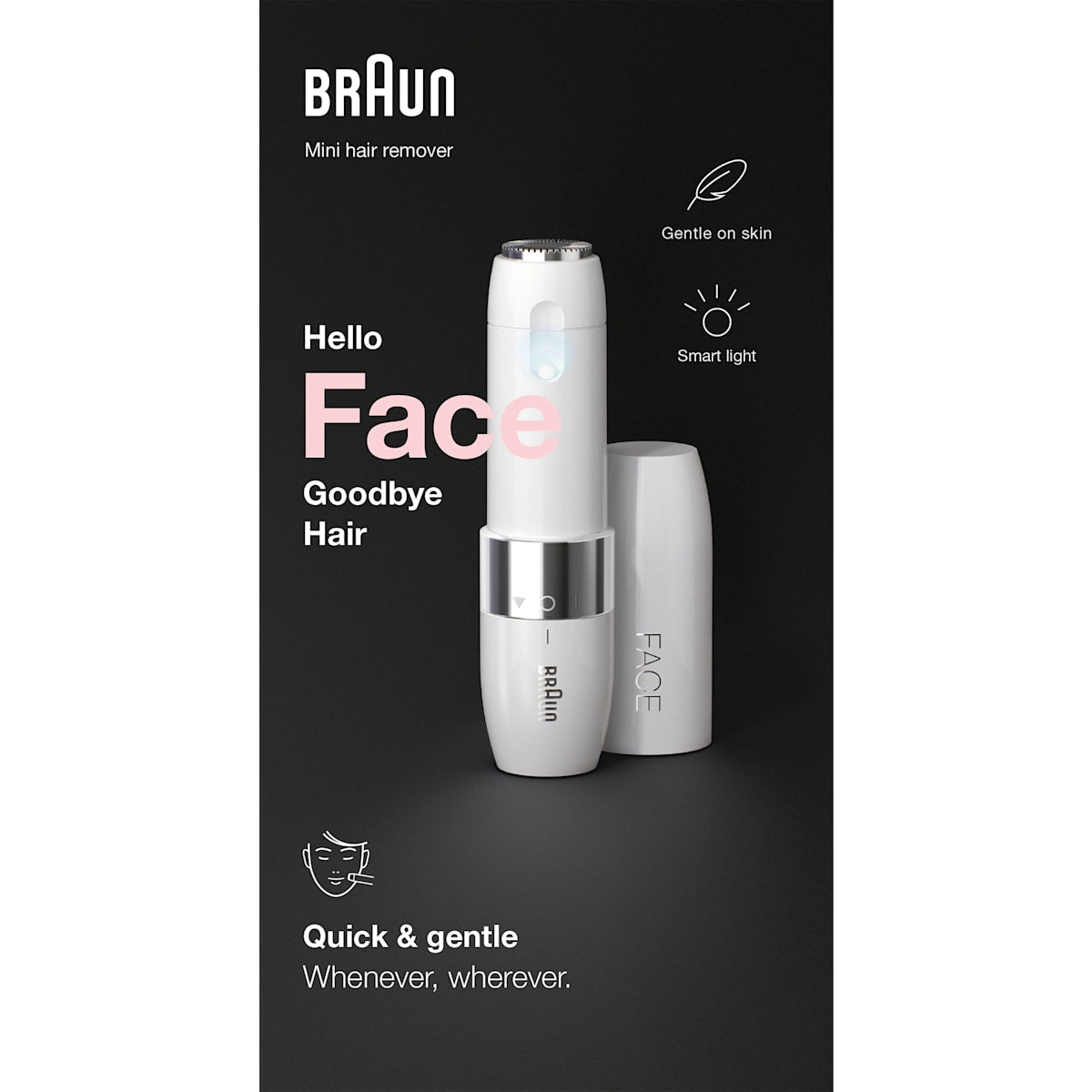 Braun Gesichtshaarentferner, Mini Hair Remover FS1000, 1 St