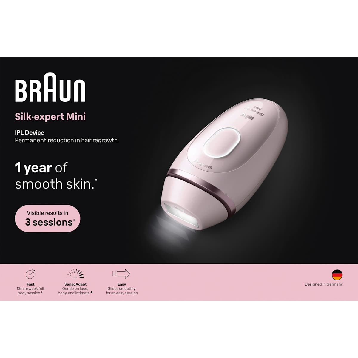 Braun IPL-Gerät, Silk-expert Mini IPL PL1100, 1 St