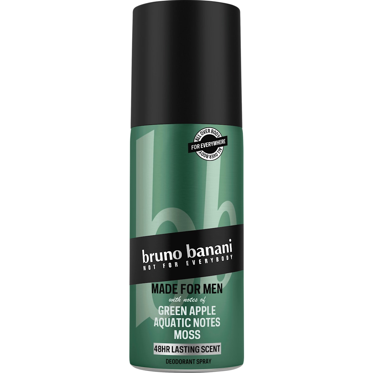 bruno banani Deospray Made For Men Green Apple Aquatic Notes Moss, 150 ml
