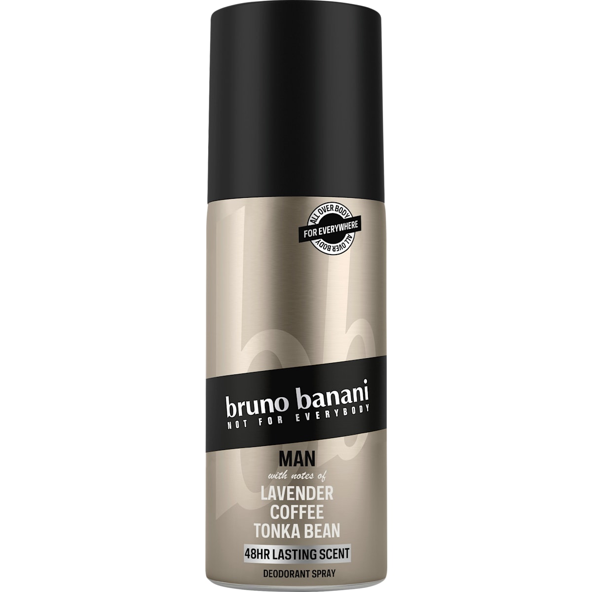 bruno banani Deospray Man Lavender Coffee Tonka Bean, 150 ml
