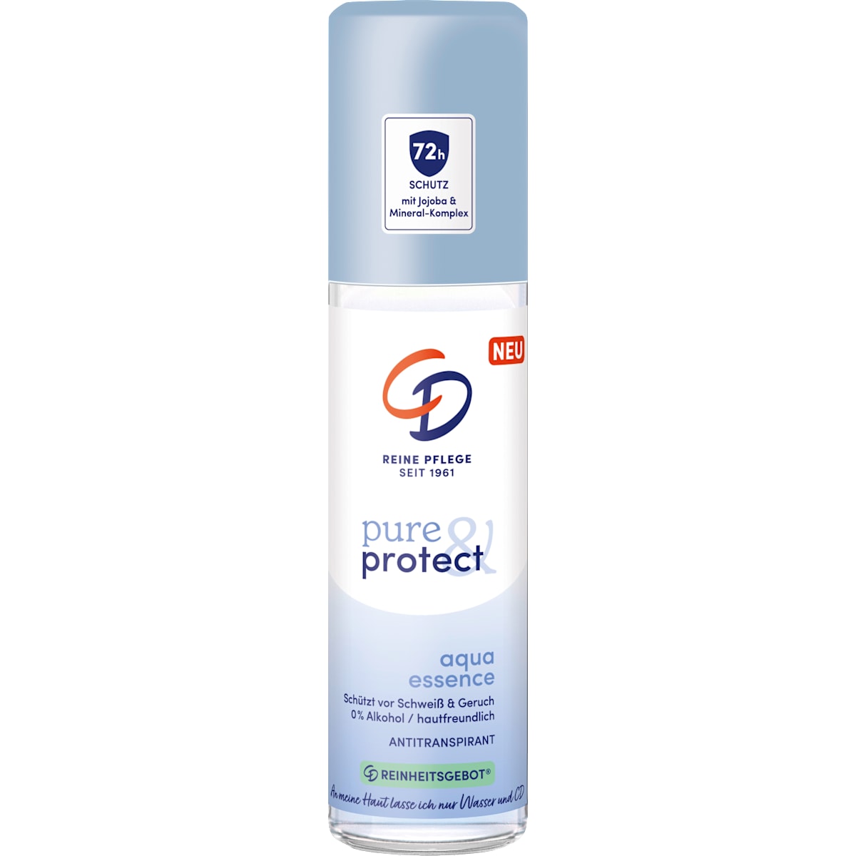 CD Antitranspirant Deo Verstuiver Pure & Protect Aqua Essence, 75 ml