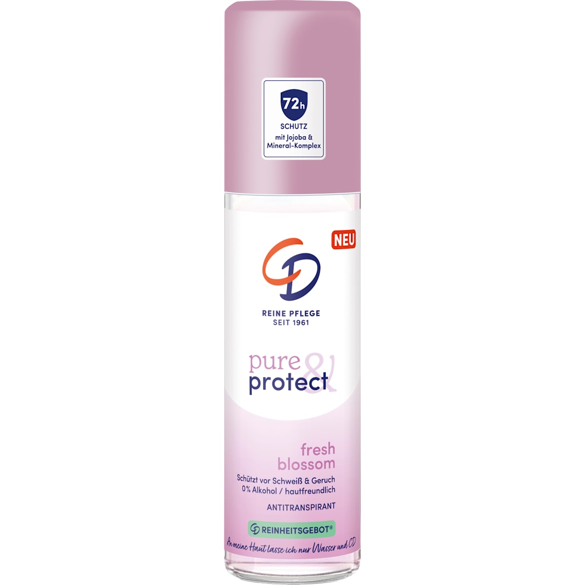 CD Antitranspirant Deo Verstuiver pure & protect fresh blossom, 75 ml