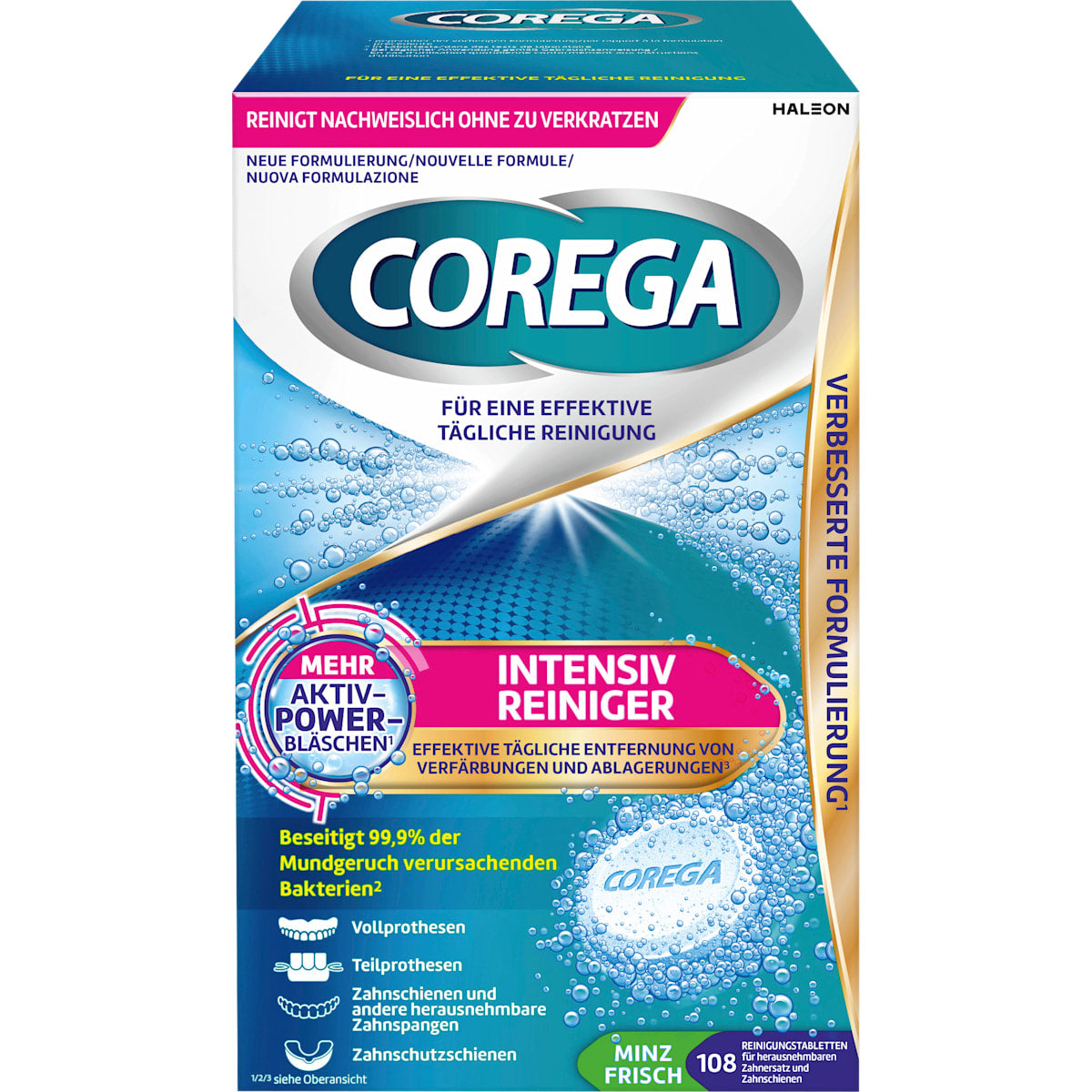 COREGA Gebissreiniger intensief, 108 St