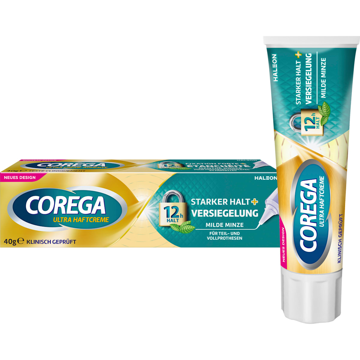 COREGA Kleefpasta Ultra, Starker Halt + Versiegelung, 40 g