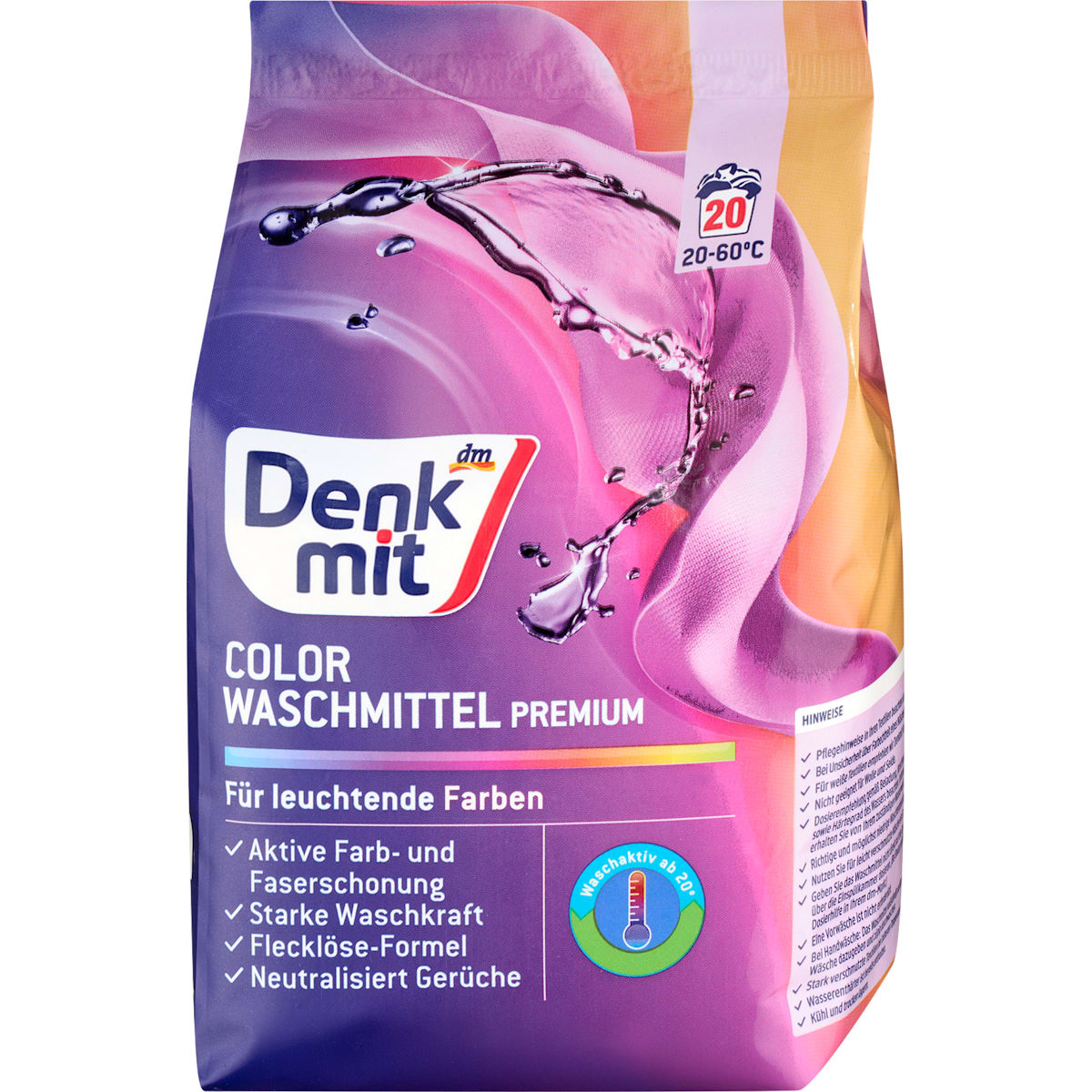 Denkmit Colorwaschm.Pulver, 20 Wl